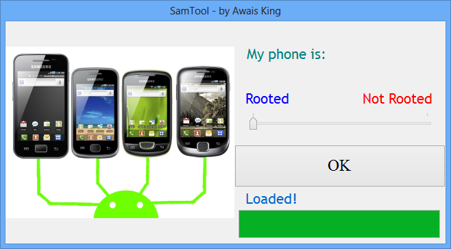 Loading Screen. Root selection box in Loading Screen.