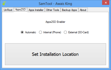 Apps2Sd - SamTool v3 (Rooted)